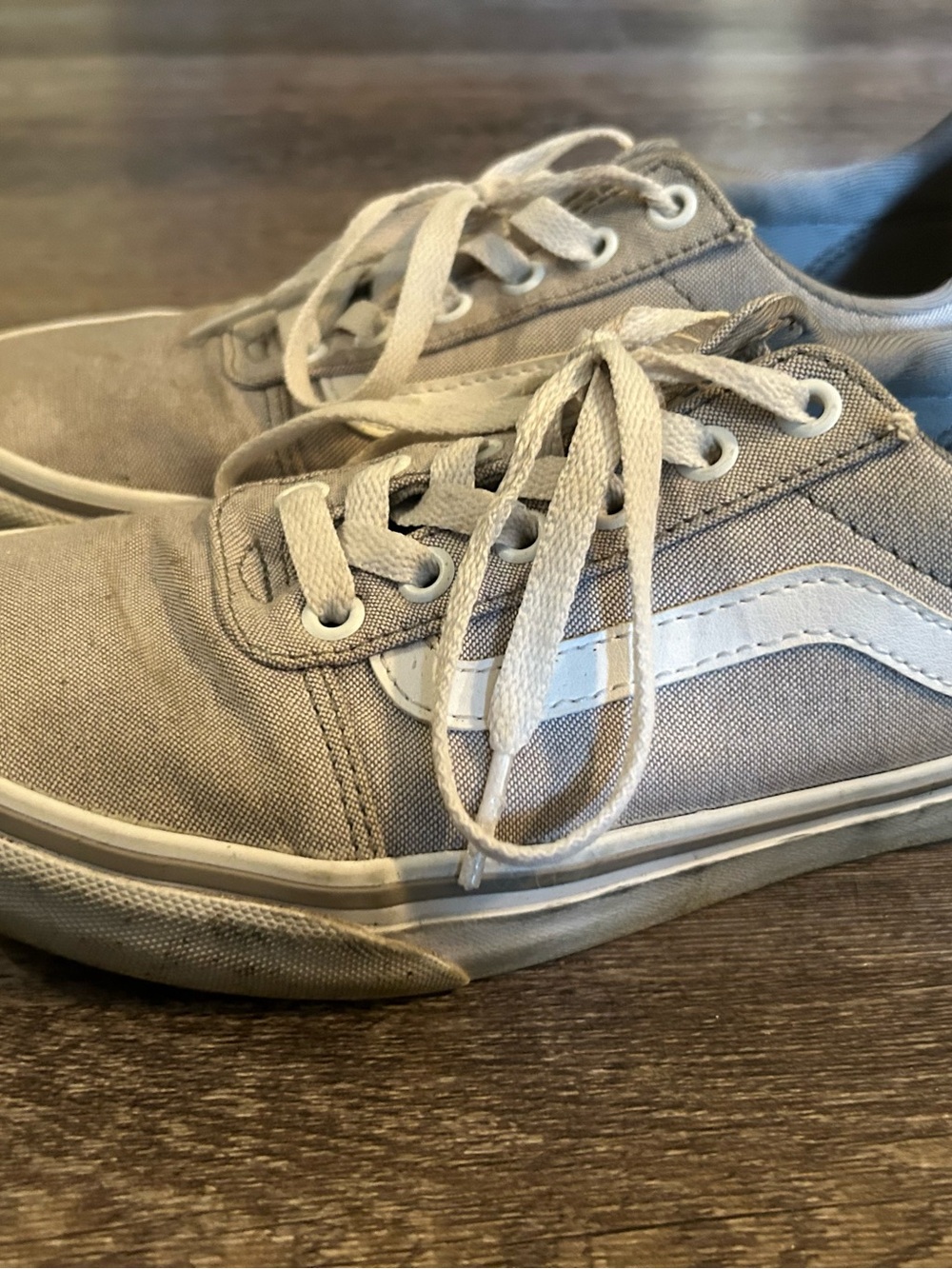 Vans Canvas Sneakers in Light Gray Women’s 7.5 - Picture 4 of 7